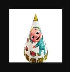 11186 Birthday Caps for Kids – Set of 10Pcs, Birthday Hats for Kids | Random Design Party Theme Supplies for Birthday Cap for Boys and Girls