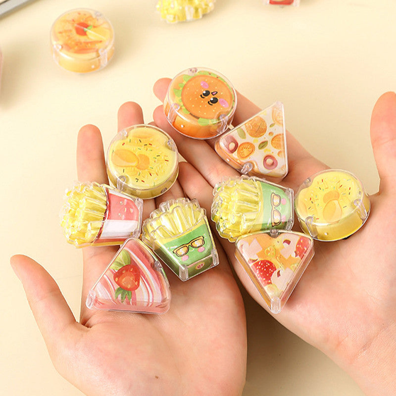 20823 Double layer food play Mini cars simulation food , pullback cars  {Random Design}