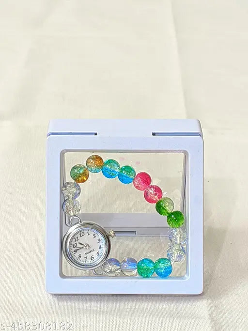 3039 Women Multicoloured Beads Watch