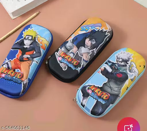 20193  3D Naruto pencil pouch Embossed Pouch {Random Drsign}