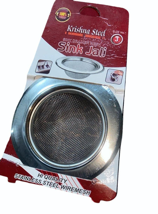 11207 Stainless Steel Sink Strainer Kitchen Drain Basin Basket Filter Stopper Drainer/Jali