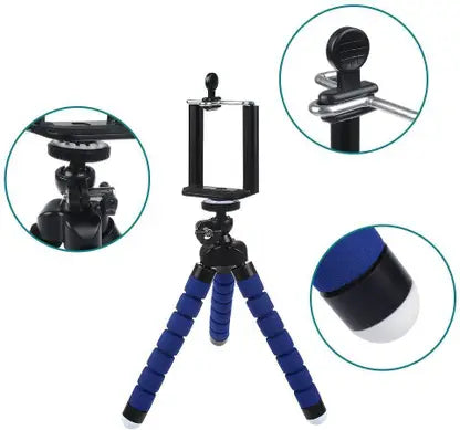 10848 Mini Flexible Octopus Tripod for Phone & Camera Portable Travel Tripod {Randomcolor}