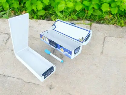 35318-C Transformers Theme Suitcase Pencil Case with Combination Password Lock Double Sided Compass Box