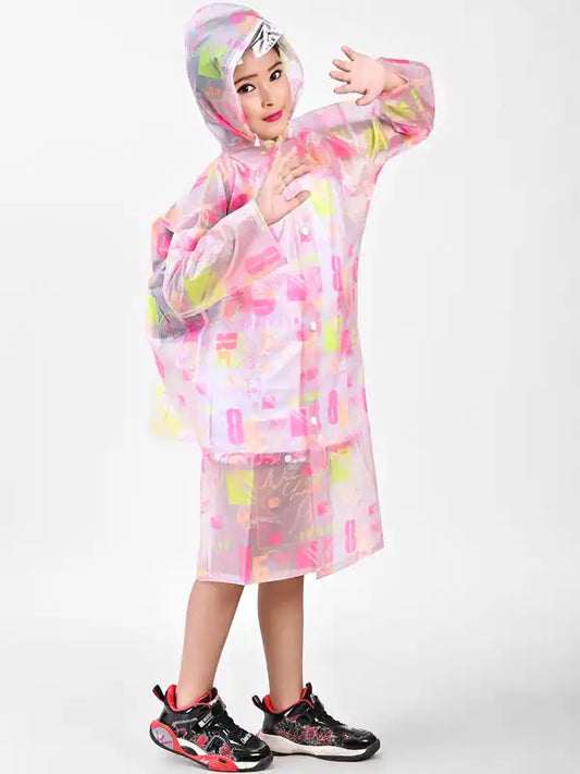 DX-0668 Waterproof Raincoat/Rainwear for Kids Boys and Girls Size 100-140Cm {Random Design}