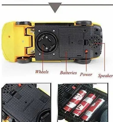 2042A Toy Deform Robot Car for Kids, Go Action 2 in 1 Robot Car with LED Lights Random color’s