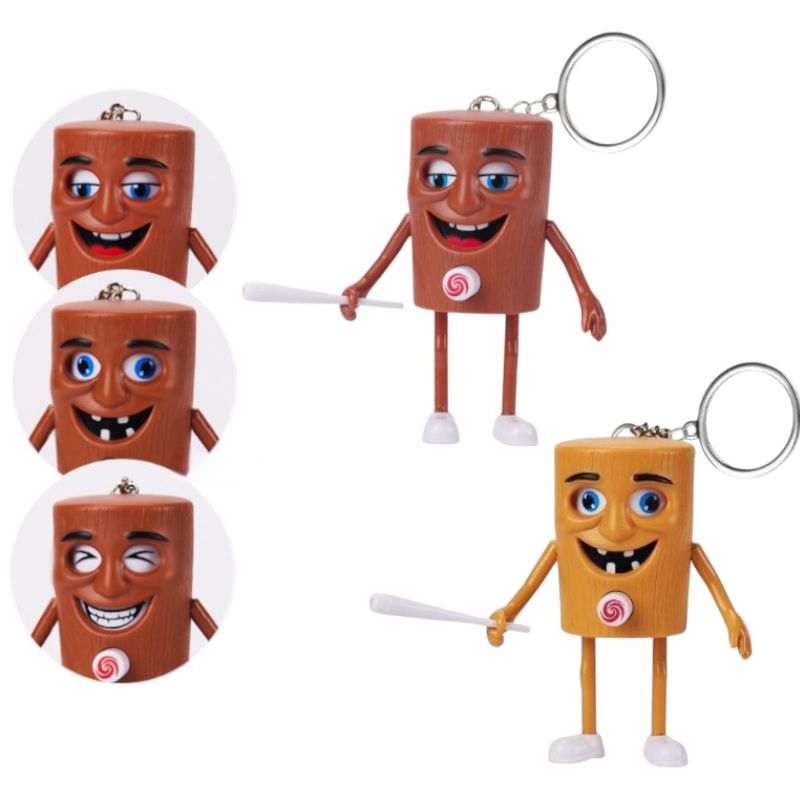 20322 Face Changing Expression Keychain – Mood Flip Emoji Key Ring Toy with Multiple Expressions for Kids