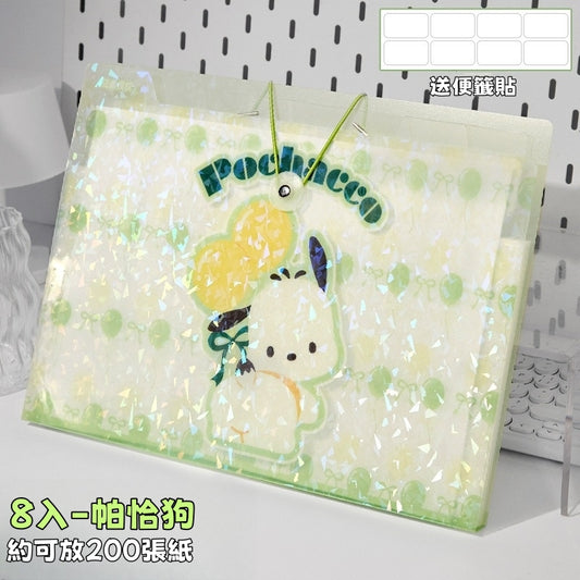 1881562 Cinnamoroll Kawaii Expanding File Folder with 12 Partitions – Cute A4 Accordion Document Organizer with Index Tabs, Waterproof Durable Plastic for School, Office & Home Use