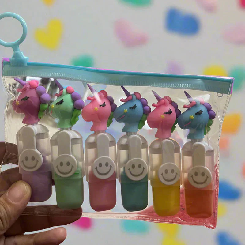 20622 Cute Character highlighter Pens Set of1 , 6 pcs| Cartoon Animal Pastel Marker Pens for Kids, Students, School & Office {Random Design}