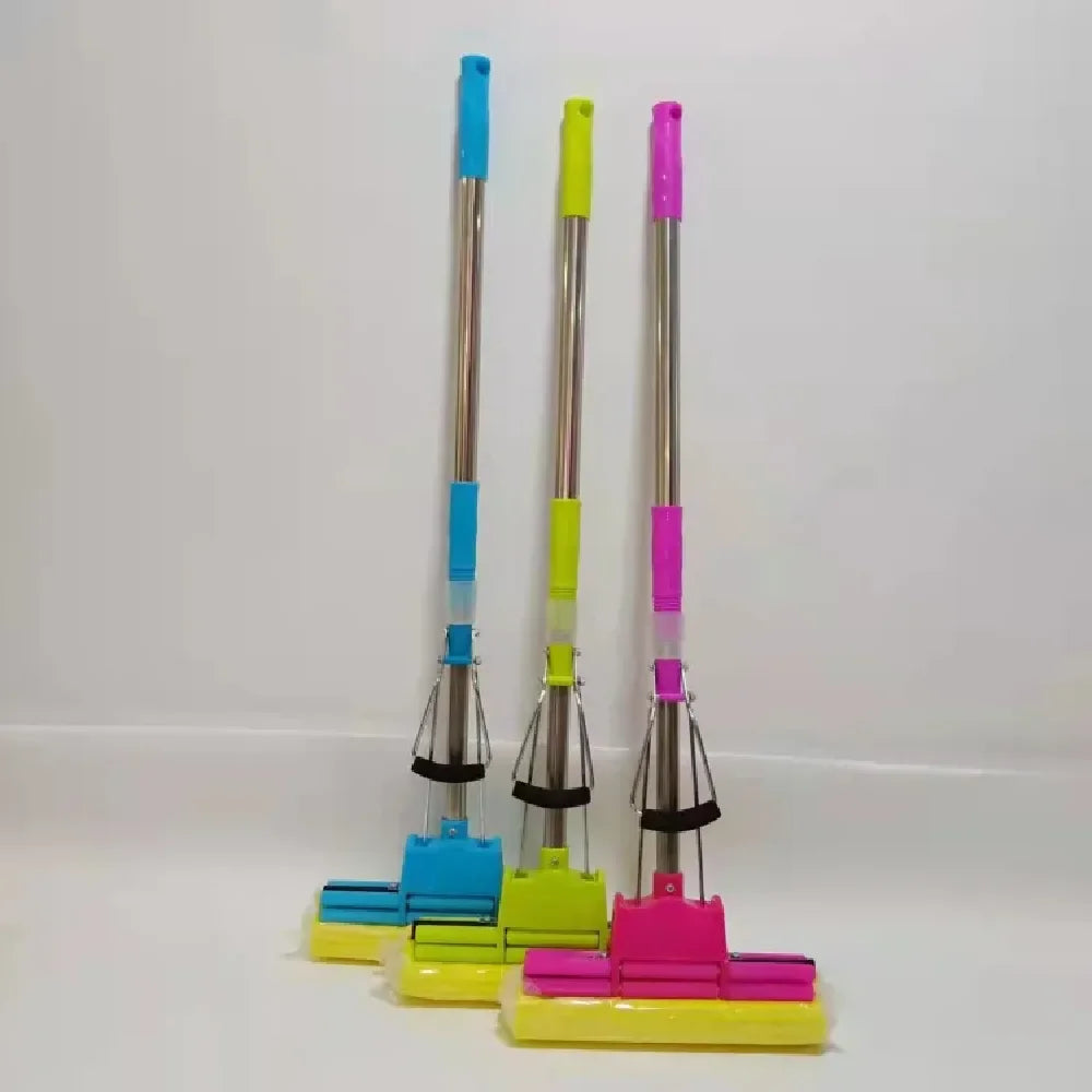 10747 Cleaning Squeeze Mop with Adjustable Telescopic Handle Squeegee Absorber Sponge Cleaner Pocha {Multicolor}