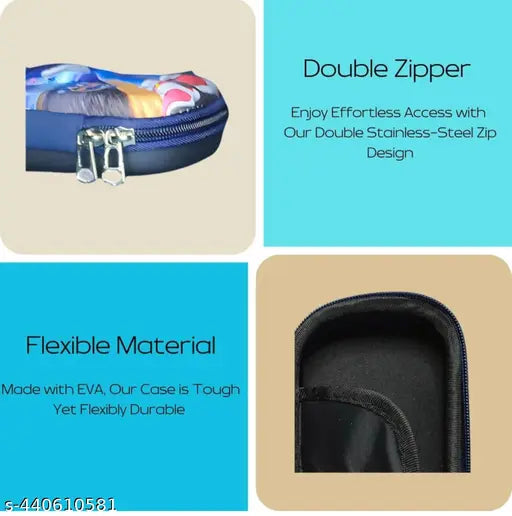 10251 Sonic pencil case stationery 3D pouch ,Size 20 Cm × 12 Cm