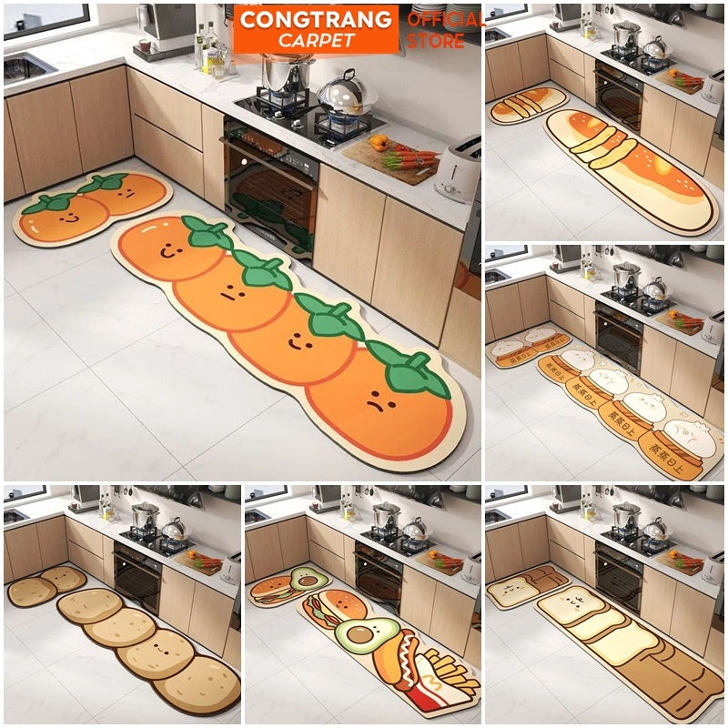 20929 Kitchen Mat 2-Piece Set Soft Kitchen Rug Washable Non-Slip Absorbent Floor Mat for Home Kitchen, Sink, Laundry, Dinning Room, Hallway size 64 inches, 23 inche