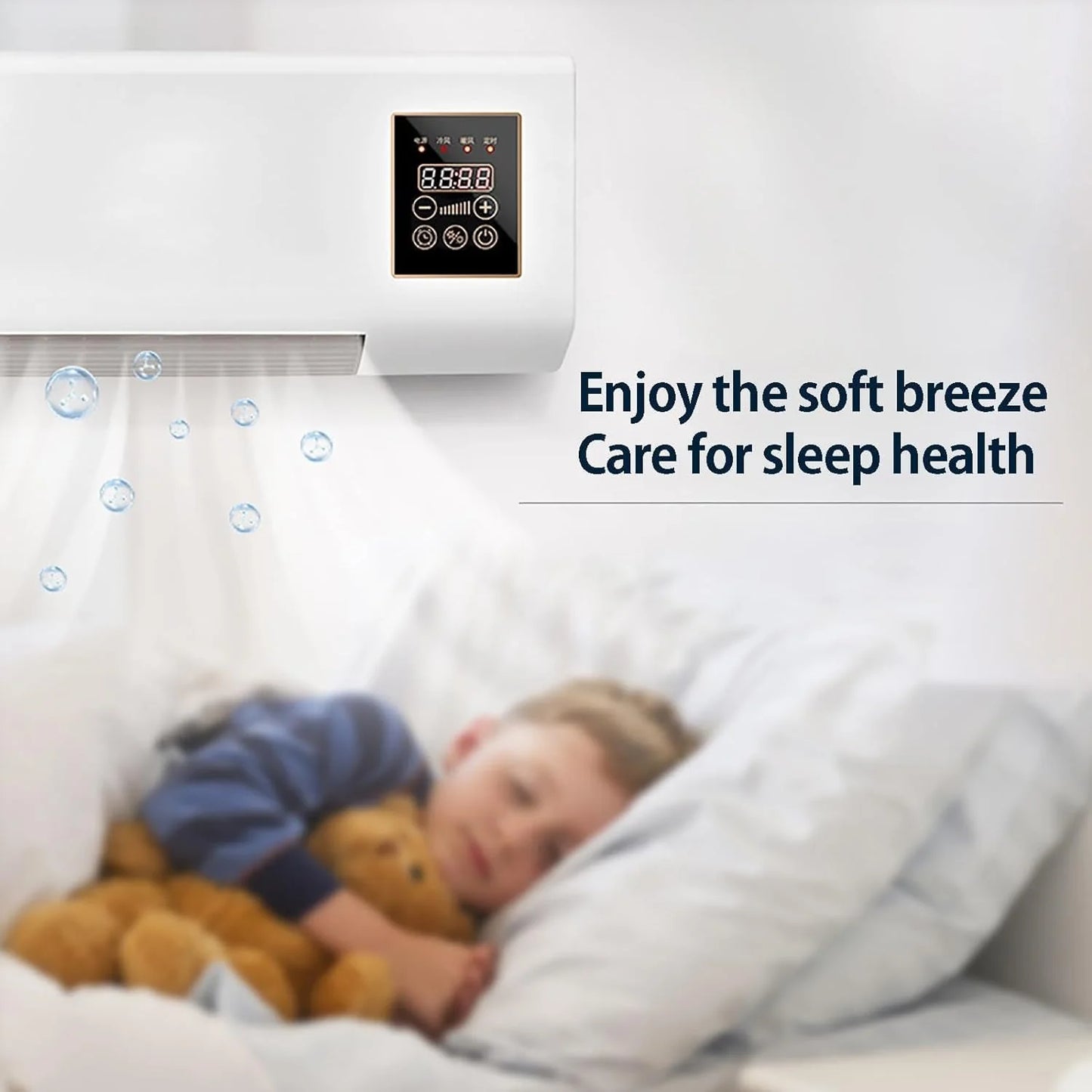 Ck-141 Mini Air Conditioners With Digital Display ,Portable Smart Air Conditioner, Remote Control for Home Office