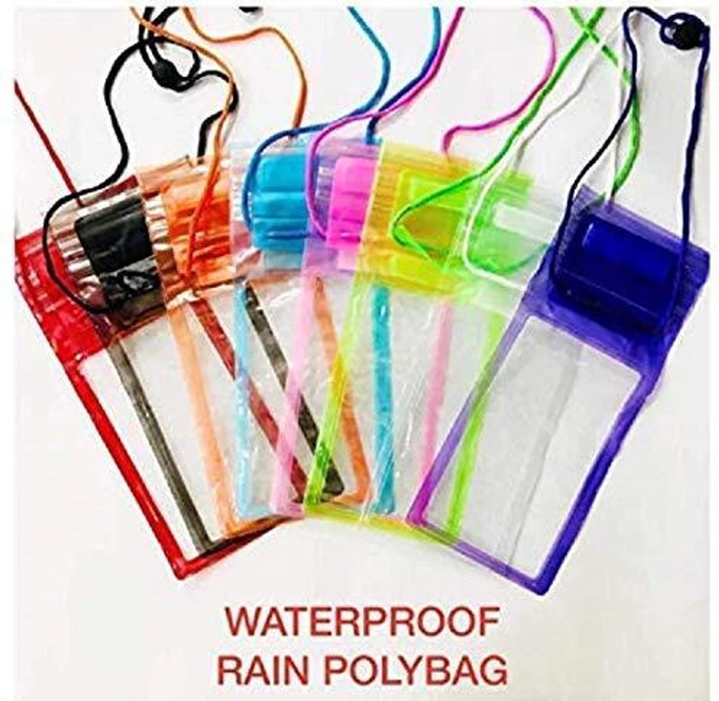10593 Waterproof Sealed Mobile Pouch PVC Transparent Rain Protection Mobile Cover Pouch Case,