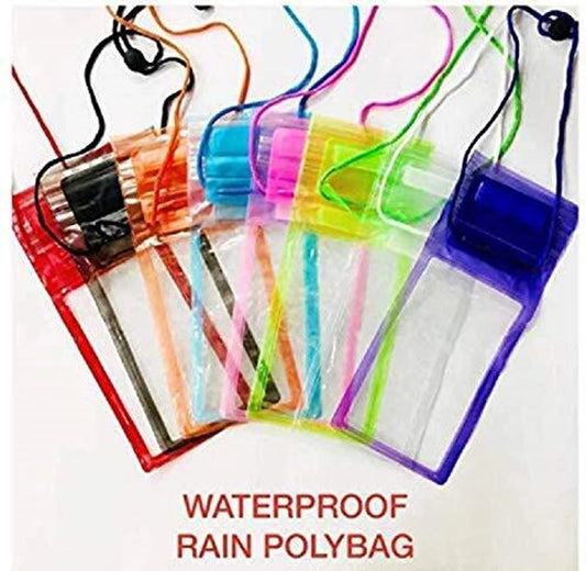 10593 Waterproof Sealed Mobile Pouch PVC Transparent Rain Protection Mobile Cover Pouch Case,