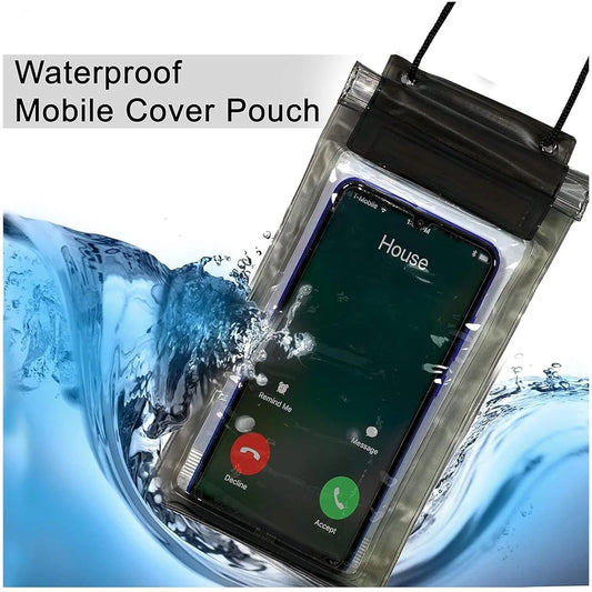 10593 Waterproof Sealed Mobile Pouch PVC Transparent Rain Protection Mobile Cover Pouch Case,