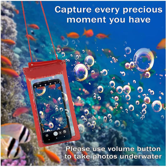 10593 Waterproof Sealed Mobile Pouch PVC Transparent Rain Protection Mobile Cover Pouch Case,