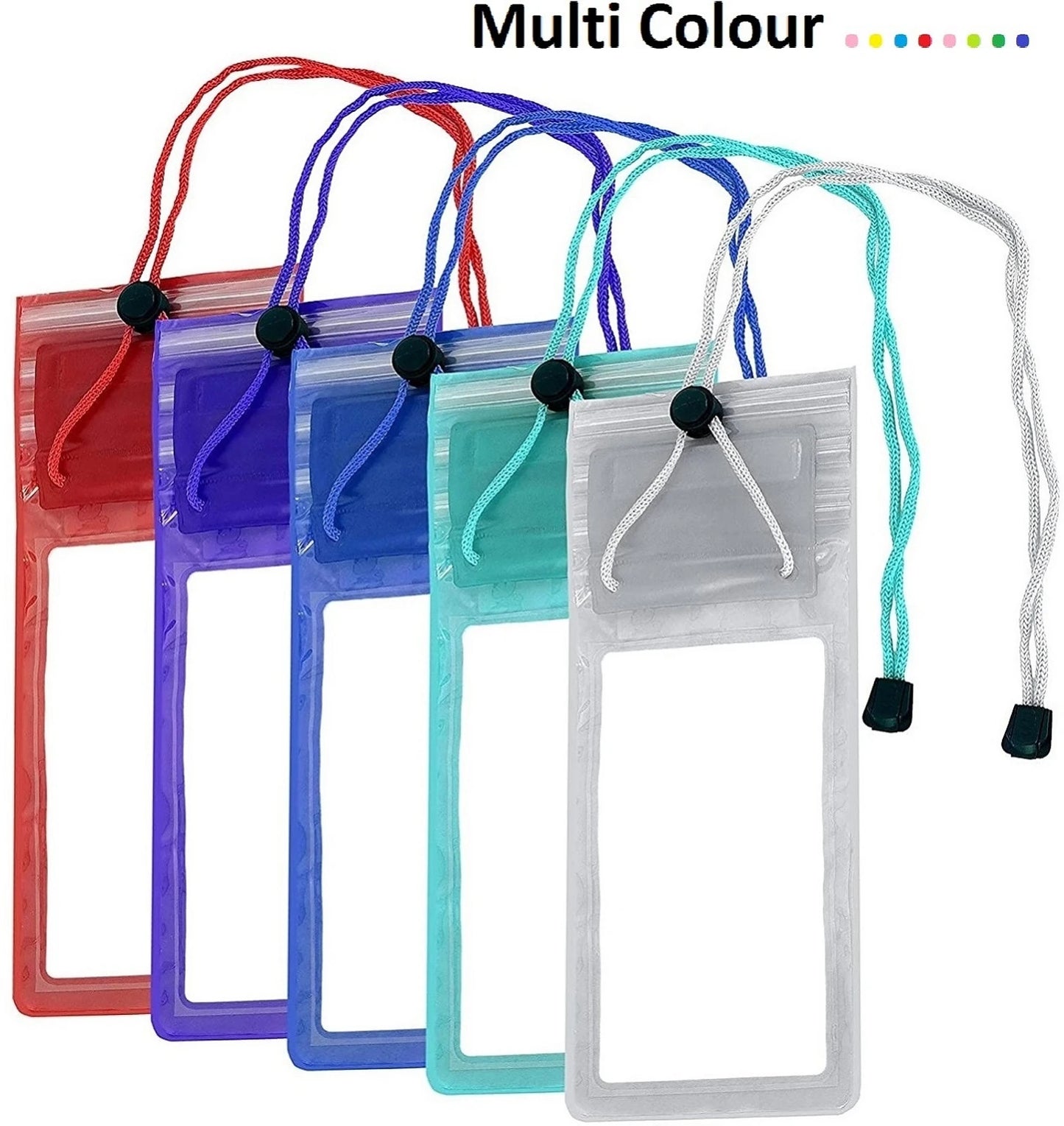 10593 Waterproof Sealed Mobile Pouch PVC Transparent Rain Protection Mobile Cover Pouch Case,