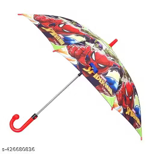 20315 Cartoon Print Kids Satan Umbrella for Boys & Girls | Cute Printed Children Umbrella for School & Rain for Girls and Boys {Random Design}