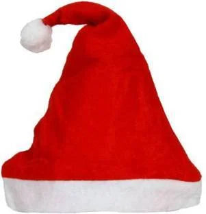 7083 (12 pcs) Adult & Kids Comfortable Soft Free Size Santa Clause Hat Cap