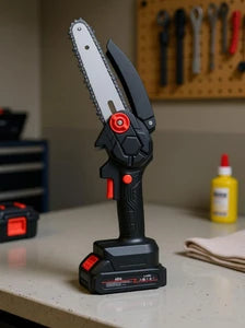 20830   48V Mini Cordless Chain Saws Battery Power Electric Heavy Duty Battery Hand Saw 6inch