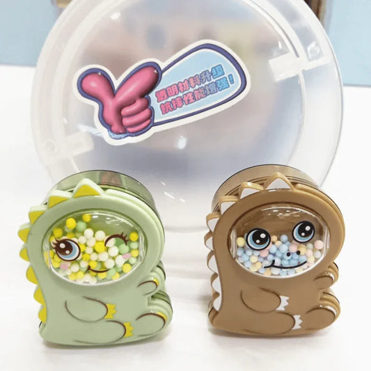 10976 Newest Imported Double Hole Dinasour Look Pencil Sharpener School Stationary for Kids {Random Color}