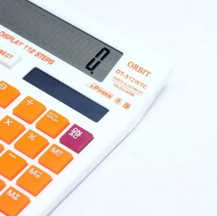 OT-512 WTC Basic 12 Digit Colorful Calculator - Image 3