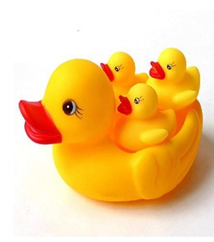 10099 Squeezy Chu Chu Ducks, Duck Family, Bath Toy with Sound - Image 2