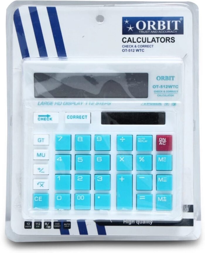 OT-512 WTC Basic 12 Digit Colorful Calculator