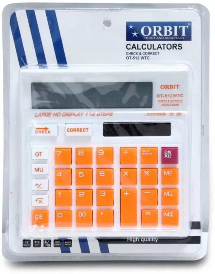 OT-512 WTC Basic 12 Digit Colorful Calculator - Image 2