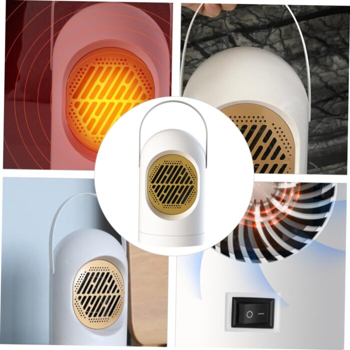 10020  Mini Fan Heater Portable Heater Desktop Heating Warm Air Fan 400w - Image 5