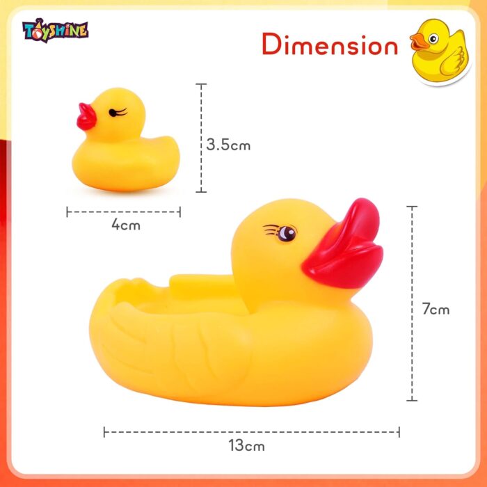 10099 Squeezy Chu Chu Ducks, Duck Family, Bath Toy with Sound - Image 4