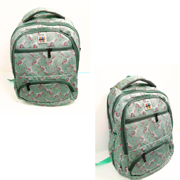 10614 SNOWMAN Snowgirl Nautical Bagpack Bags for Boys & Girls Size-35*30*20 Cm