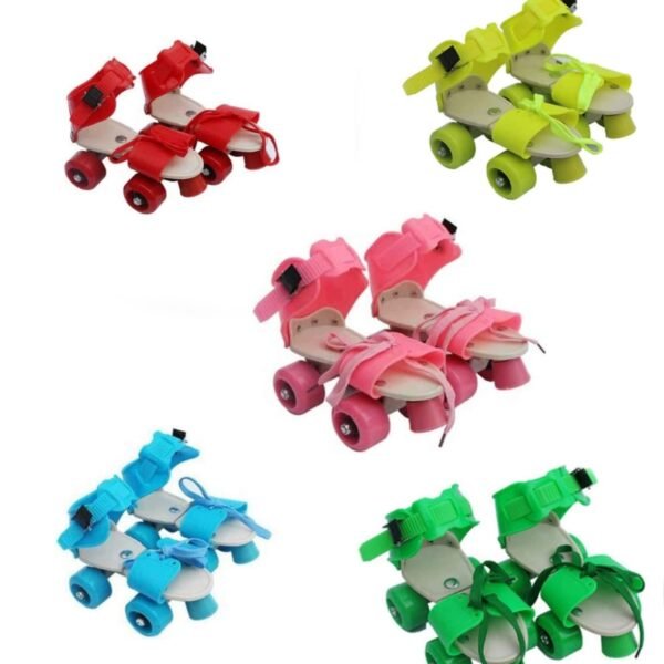 10549 Roller Shoes Roller Skates Shoes Girls Boys Wheel Shoes Kids Wheel ... Scale Sports Adjustable Quad Roller Skates for Kids (Multi colour)