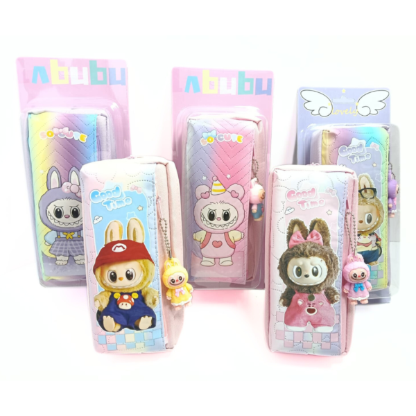51633 Labubu 3d Pouch , Double Chain , With Hanging Labubu Pouch