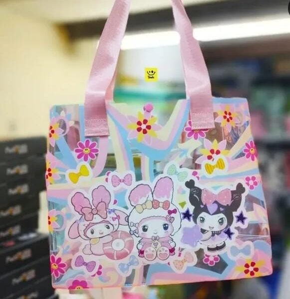 10777 Cartoon Theme Insulated Bag with Zip Closure - Pretty Journey