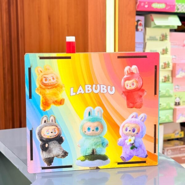 10758 Labubu Wooden Piggy Bank for Kids, Savings Box, Mini Bank