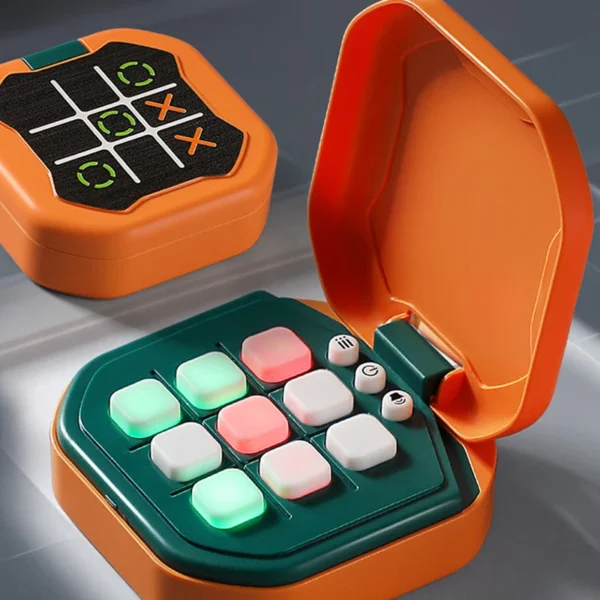 888-6 Puzzle Game - Cube Puzzles - 10cm Electronic Console Portable with Ultra-Thin Design, Battery Operated, Promotes Logic & Concentration - Ideal as a Children & Travel
