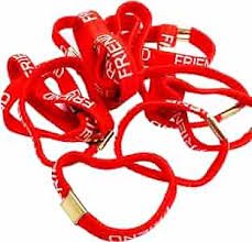 2101 {90 Pcs} SUPER SHOP Friendship Band Rubber boys girls (Red and multicolour)