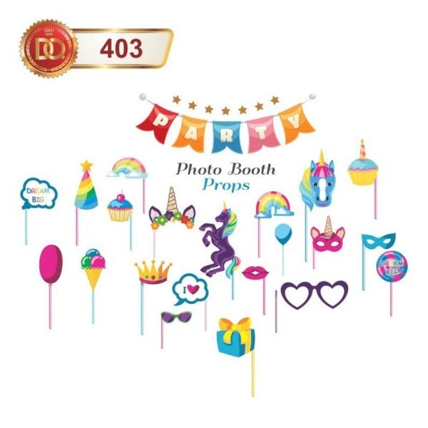 DQ-403 Funny Party Hats and GogglesTheme, Suitable Props for Universal All Party Supplies 20-Pack