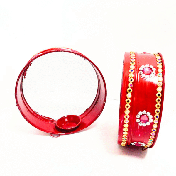 10832 Traditional Indian Handcrafted Designer Pooja channi  for Karwa chauth