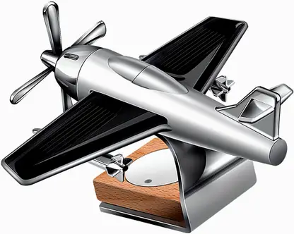 1-2020 Aeroplane Glider Design working on Solar Power with 360 Degree Rotation for Car Dashboard Air Freshener Perfume | Dispenser Accessories Solar Car Perfumes And Fresheners