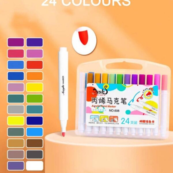5522/5524  /24 Shades Watercolour Sketch Pen Set | Unique Push Resistant Tip with Bright & Intense Colors | Non Toxic & Safe for Kids | Colourful Sketching, Doodling & Mandala Art