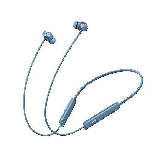 RMA-2305 Realme Buds Wireless 5 Ear Bluetooth Neckband with 12.4 mm Dynamic Bass Boost Driver,Upto 35 Hours Playback,45ms Low Latency,IP55 Dust & Water Resistant, Bluetooth