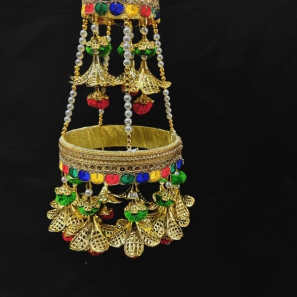 RJ-15 Round Centre Hanging Wall, Hanging Jhoomar Colorful Hangings Decorative Ornament Party Decorations Indian Traditional Home Decor for Wedding Festivities & Gifting