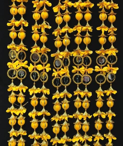 10857 {Pack of 2} wall hanging Diwali hanging  decoration Moti latkan  Festival decoration  Home decoration  wedding decoration {Multicolours in 3 feet}