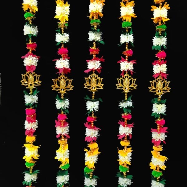 10861 {Pack of 2} Artificial Mogra & Marigold Hanging String,Door Hanging for Home/Wedding/Festival Decoration