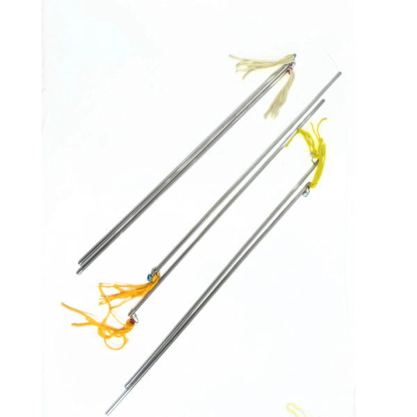 10977 Stainless Steel Dandiya Sticks for Dance Garba Sticks for Navratri Celebration 16 Inches Large Size
