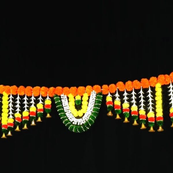 10972 Toran Garlands for Door Main Entrance Hanging Artificial Flower Handmade Bandhanwar Home Decoration {10 feet} Random