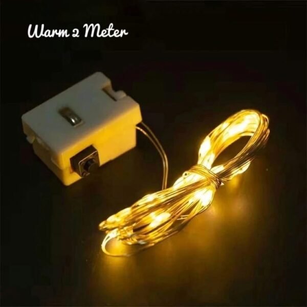 AFL-62WW 20-LED 2 Meter Fairy String Lights - Copper Wire, Starry Lights for Wedding, Party & Table Decor {Colour Golden}