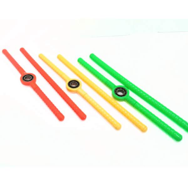 10928 Plastic Bearing Dandiya Sticks for Dance Garba Sticks for Navratri Celebration Multicolor Size-14 Inches {1pair}